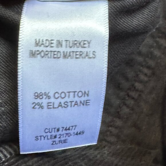 Citizens of Humanity Zurie Ankle Corduroy in Cracked Pepper, Size 27 - Picture 5 of 6